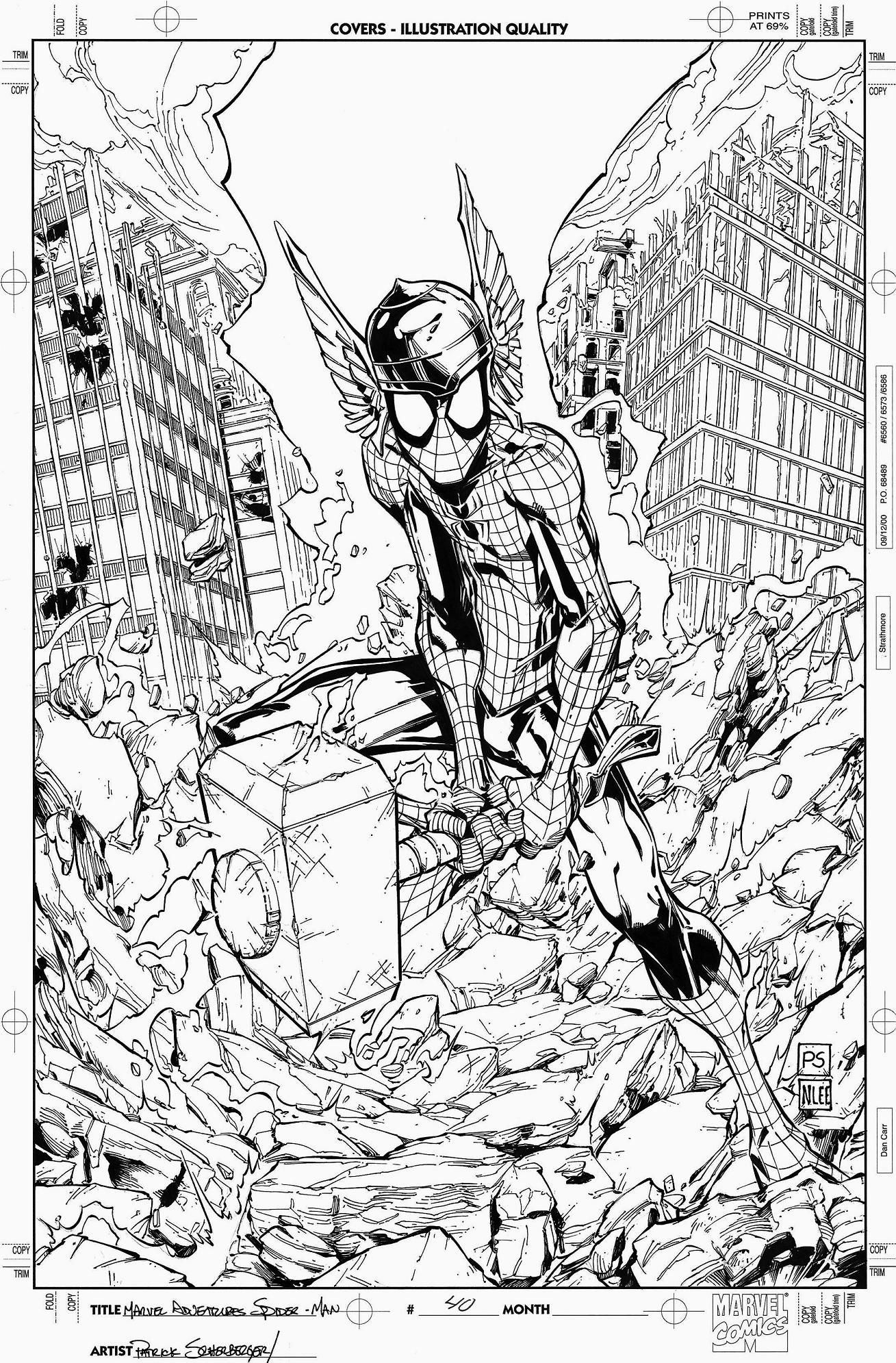 Viewing Spider-Man Coloring Book: 40 Artistic Ilustrations for