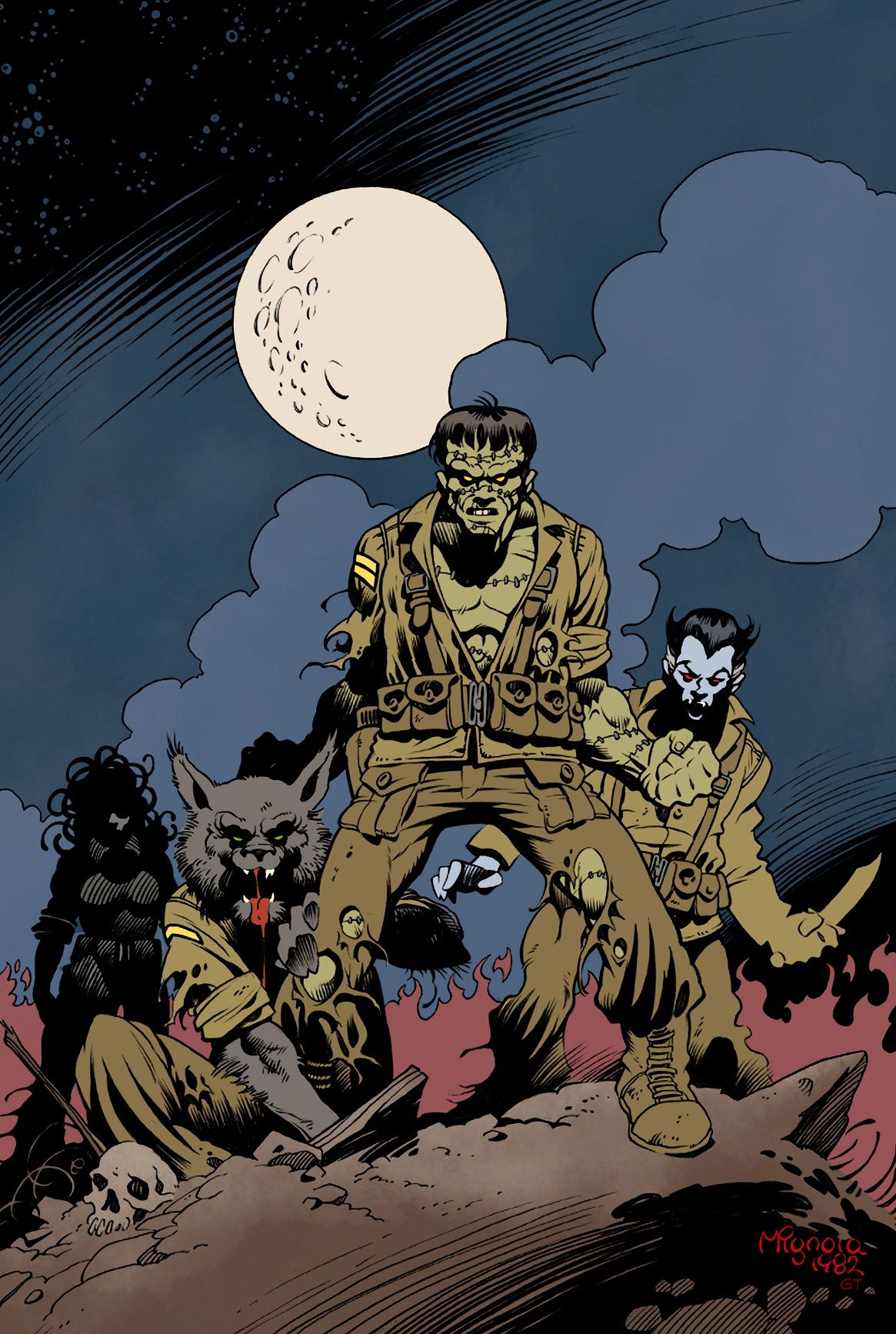 Creature Commandos, In Eric DLS's Gerry Turnbull Rainbow Room Comic Art ...