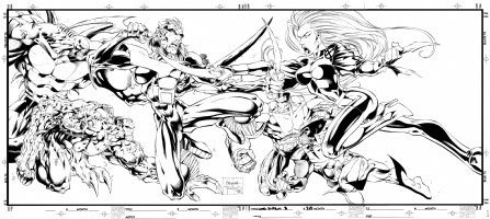 MADUREIRA - Uncanny X-Men #325 gatefold cover, Comic Art