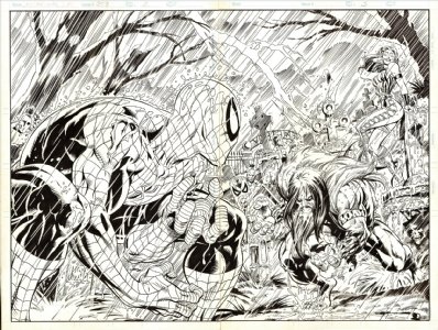 ROSS - Spectacular Spider-man #253, pgs 2 & 3, Comic Art