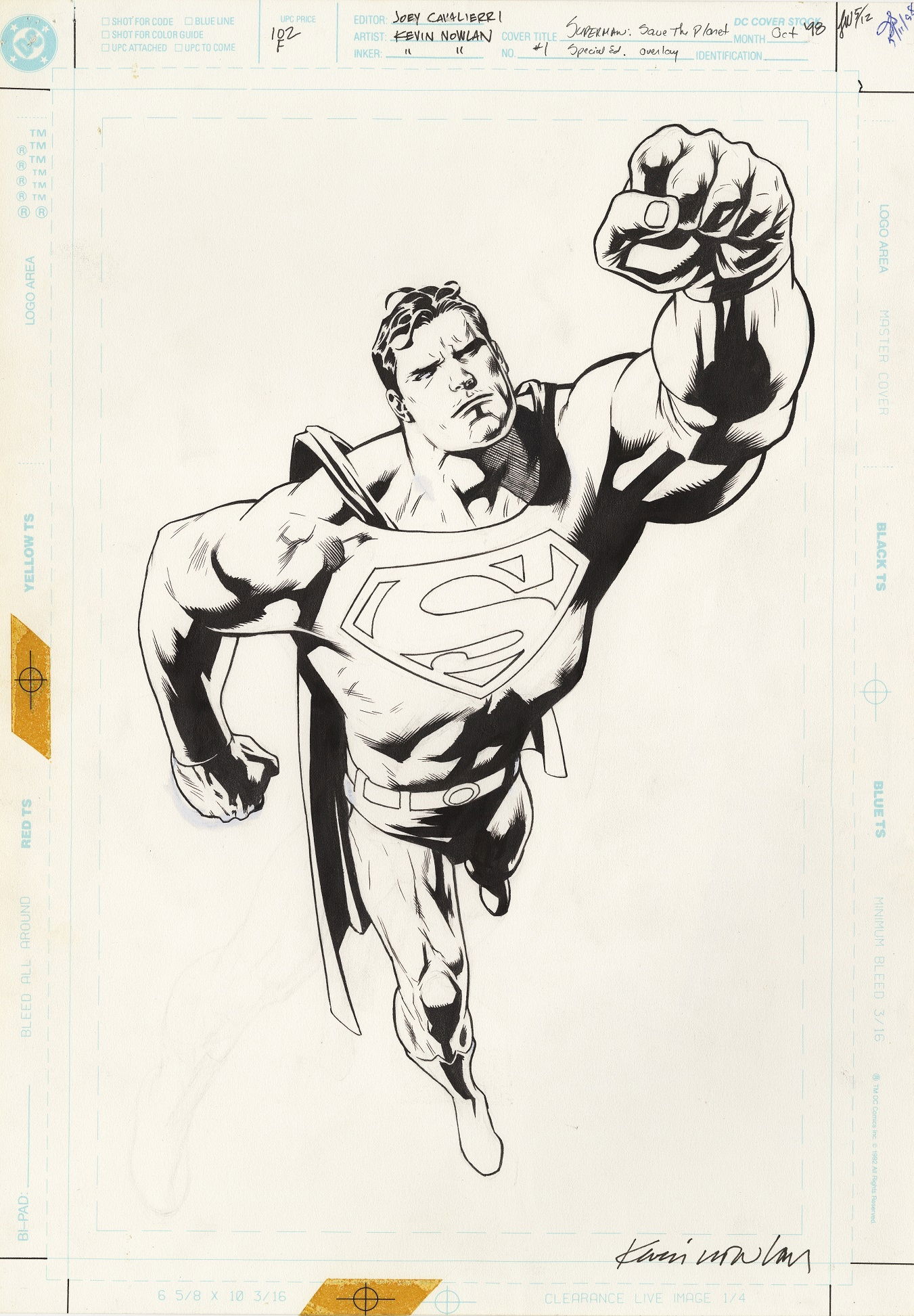 Superman Save The Planet #1 cover, in Eric DLS's KEVIN NOWLAN ...