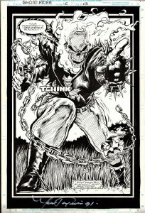 Punisher by Mark Teixeira, in Sean Leslie's Commissions Comic Art