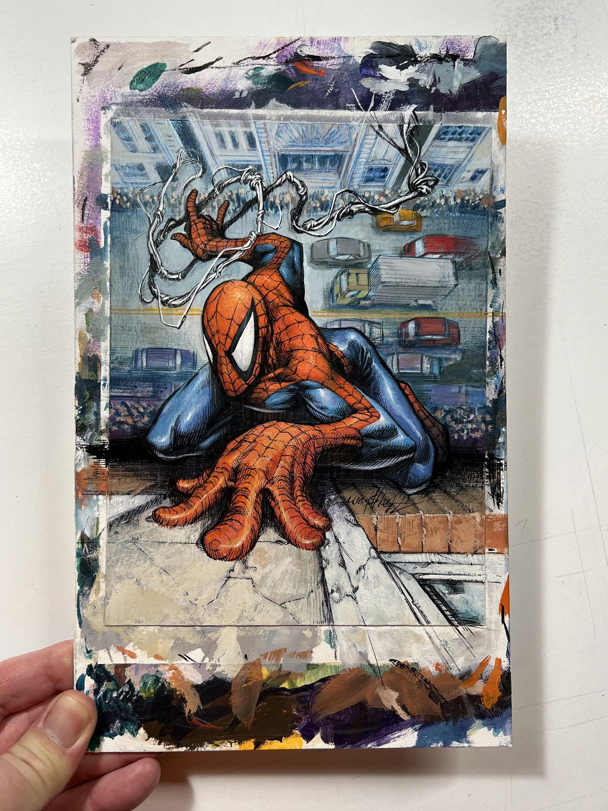 Spider-Man unpublished trading card by Jonathan Wayshak, in E DLS's ...