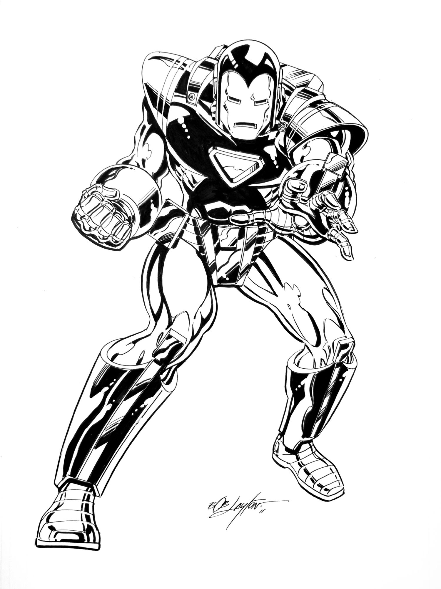 Ironman Bob Layton , in Paul Brzegowy's Brz99 Comic Art Gallery Room