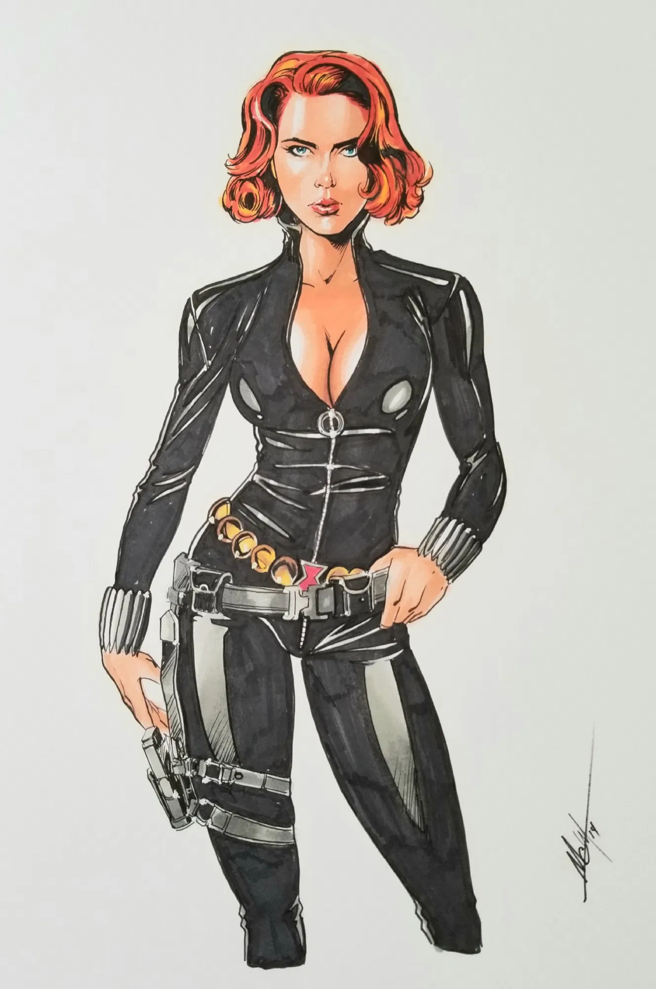 Black Widow By Mc Wyman In Paul Brzegowys Black Widow Gallery Comic Art Gallery Room 9860