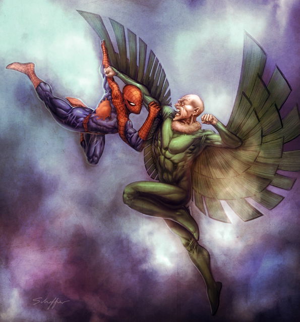 Spider-Man VS the Vulture, in Spider Guile's Spiderguile Stuff Comic Art  Gallery Room