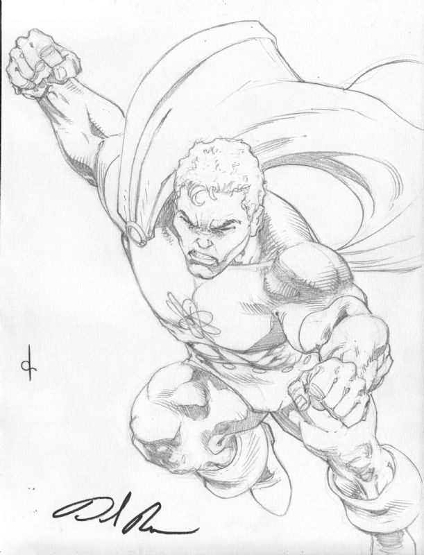 Hyperion convention sketch by Dave Ross, in Robert Bown's Squadron ...