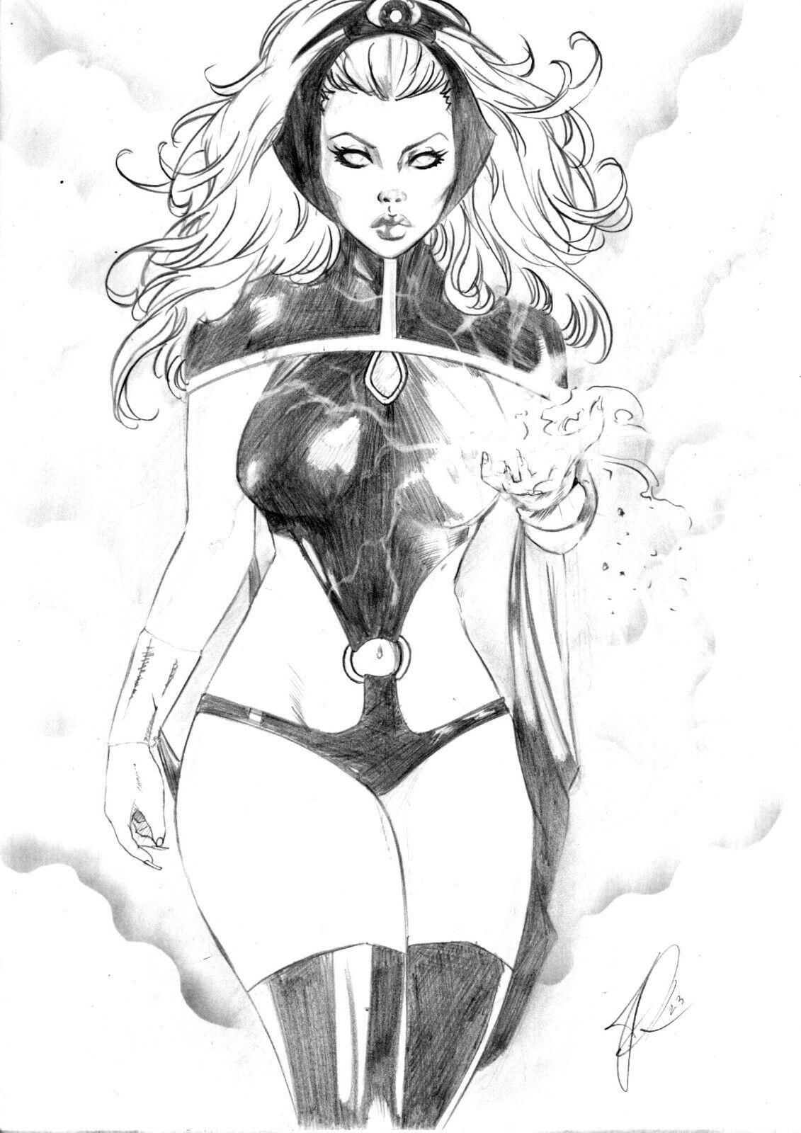 Storm by Santos, in Phillip Anderson's Art for Sale Comic Art Gallery Room