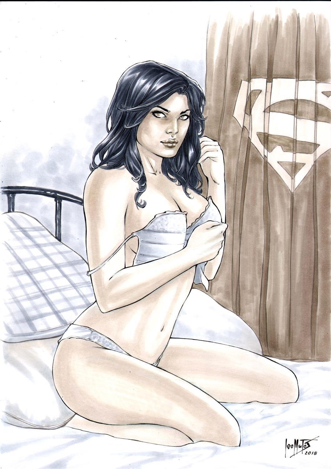 Comic Art Shop Phillip Andersons Comic Art Shop Lois Lane looking sexy by Leo Matos The largest selection of Original Comic Art For Sale On the Internet image
