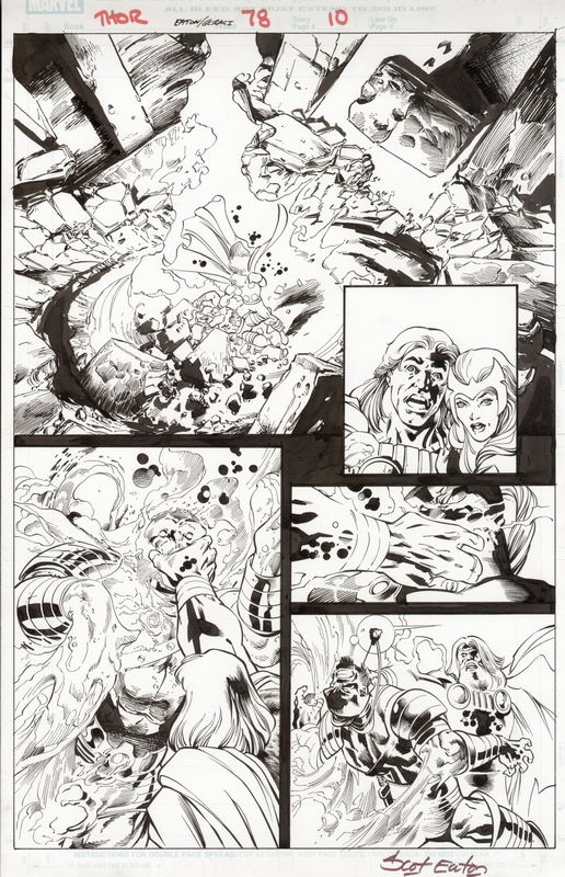 Thor #78 p10 (Thor vs. Desak), in Chris Hampton's Thor volume 2 #78 ...