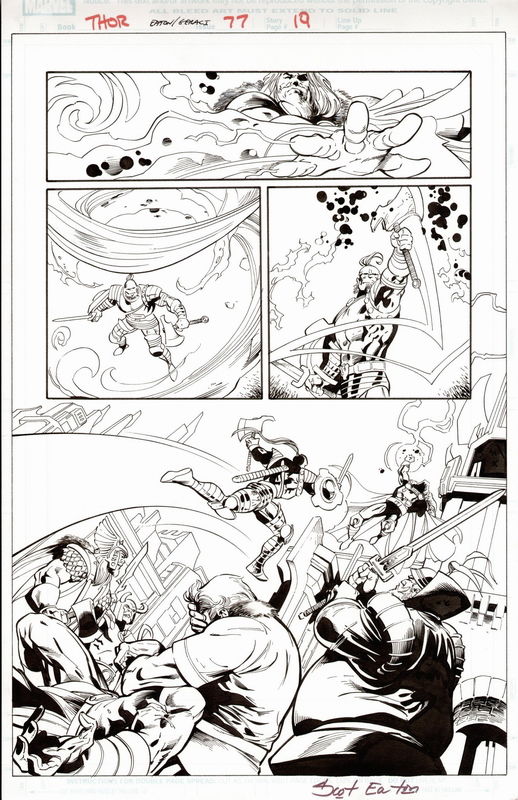 Thor #77 p19 (Thor vs Desak), in Chris Hampton's Thor volume 2 #77 ...