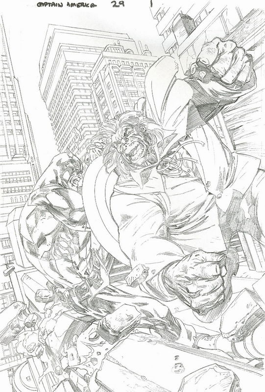 Captain America volume 4 #29 p01 (Pencils), in Chris Hampton's Captain ...