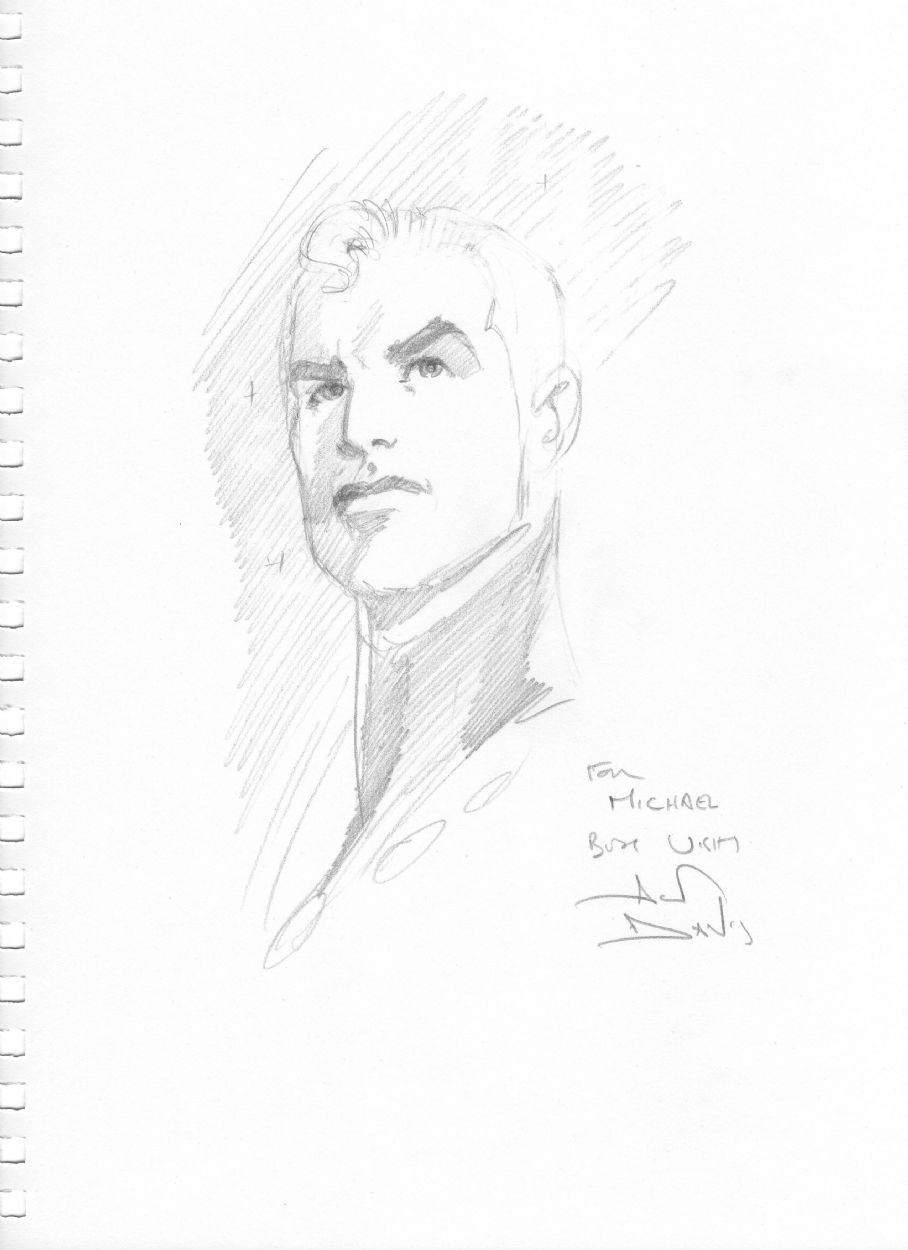 Alan Davis - Marvelman / Miracleman, in Michael Diaz's 9x12 SKETCH BOOK ...