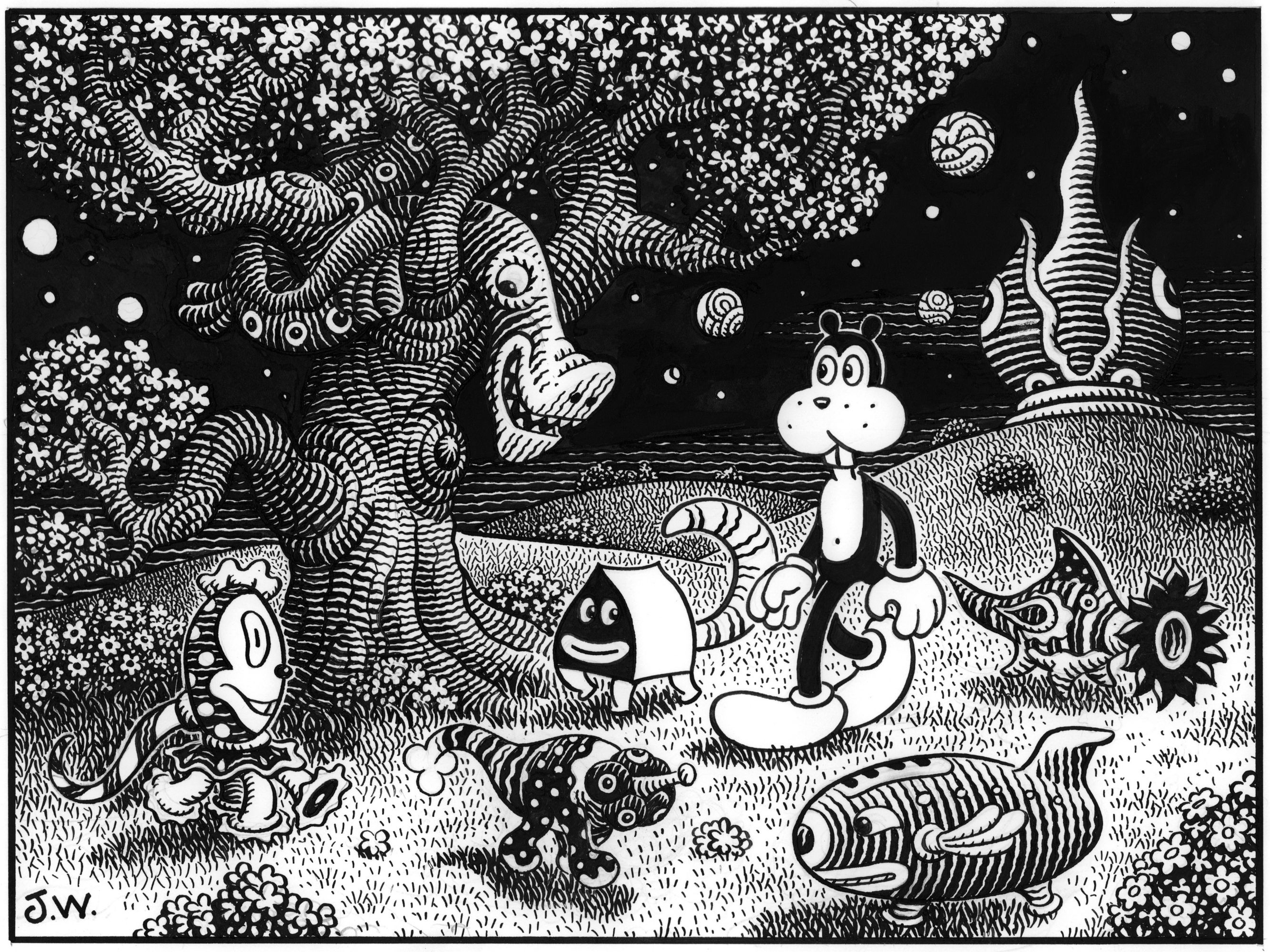 Jim Woodring “Frank, Pupshaw \u0026Pushpow” | rgbplasticos.com.br