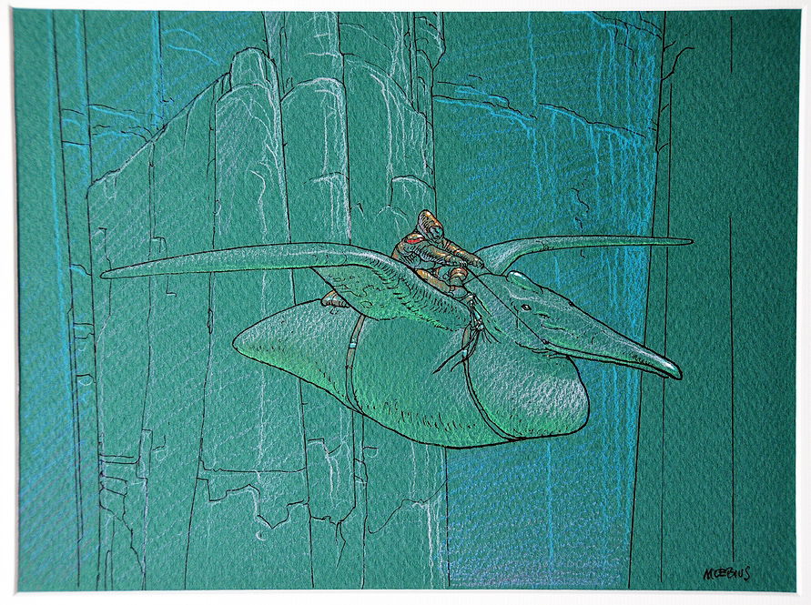 Moebius, Arzach, In Boris D's Moebius Comic Art Gallery Room