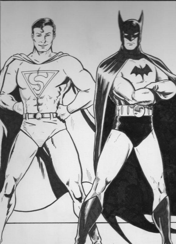 Superman/Batman, in Dann Phillips's Comic Art Comic Art Gallery Room