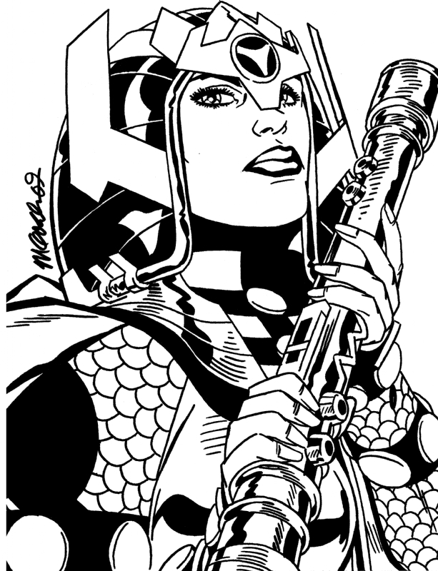 Big Barda, In Garrett Gray's Comic Art Comic Art Gallery Room