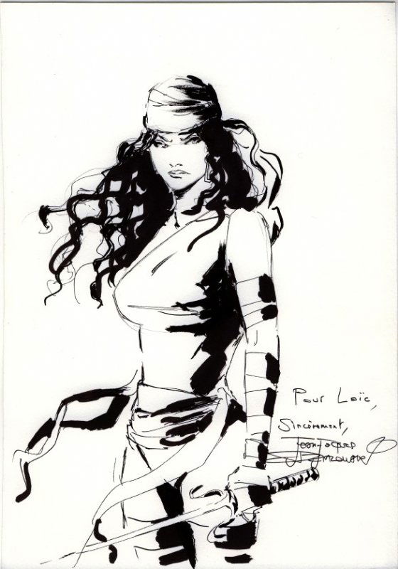 Elektra sketch, in Loic GITTON's Jean Jacques Diazlowski Comic Art ...