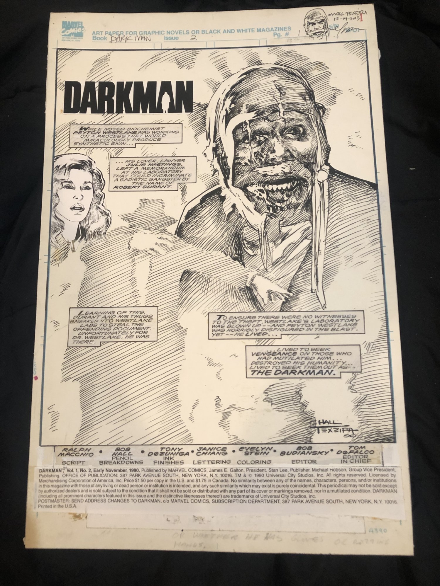 Anthony's Comic Book Art :: Original Comic Art For Sale by Mark Texeira