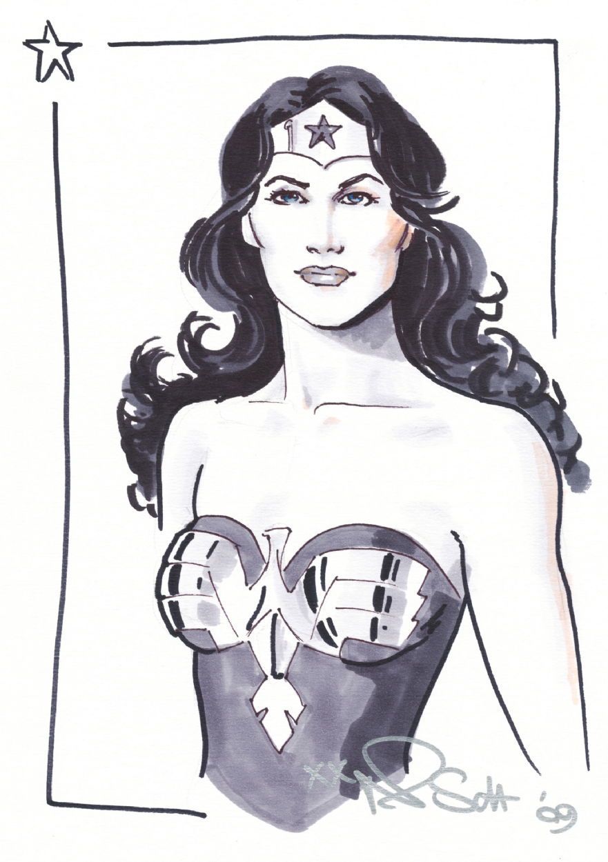 Wonder Woman Nicola Scott In Damian Sheiless Gone To A New Home Comic Art Gallery Room 