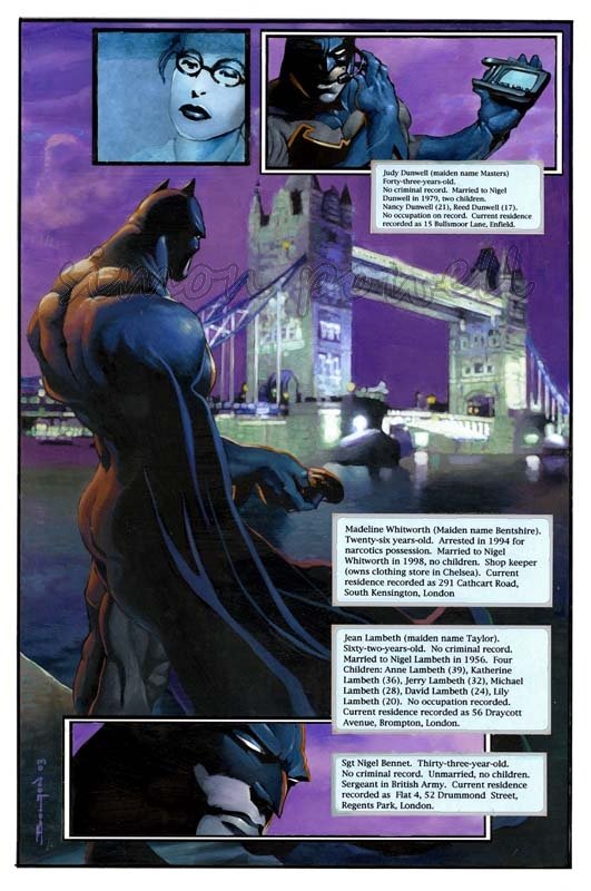 Batman/Joker Switch page 48 with overlay, in simon powell's Bolton, John -  WARNING Nudity Comic Art Gallery Room