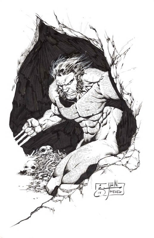 Jim Jimenez Wolverine, in Jesse M's Wolverine Comic Art Gallery Room