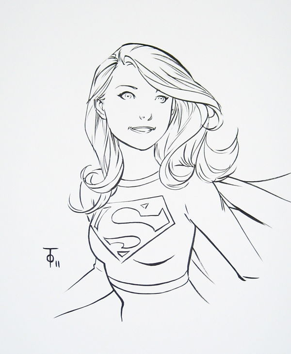 Supergirl - Marcus To, in Will Barton's Superman Comic Art Gallery Room