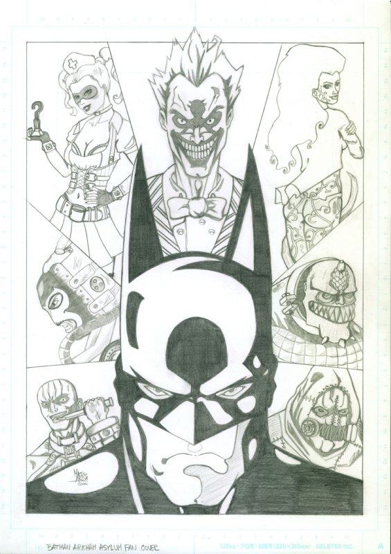 Batman Arkham Asylum Fan Cover, in Matteo Aprea's Cover Comic Art Gallery  Room