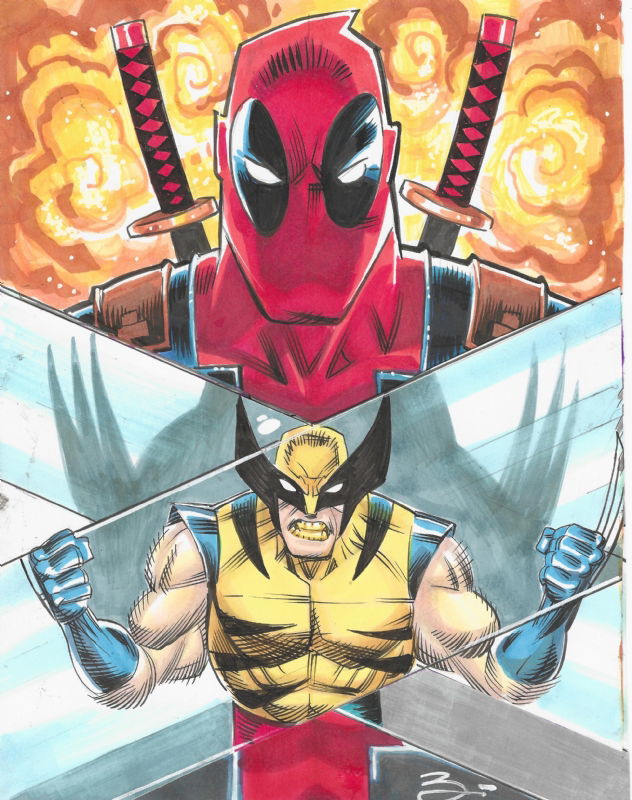 WOLVERINE VS DEADPOOL, in Dana Black's Dana Black's magic Comic Art ...