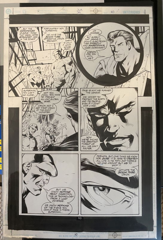 JLA 39, pg 10 - Howard Porter , in Adam Harris's Original Art Comic Art ...