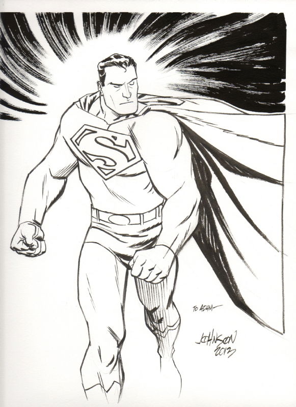 Superman - Dave Johnson, in Adam Harris's Superman Comic Art Gallery Room