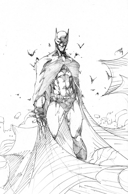 Batman (Grayson) - Brett Booth, in Drew Johnston's Commissions and Sketches  Comic Art Gallery Room