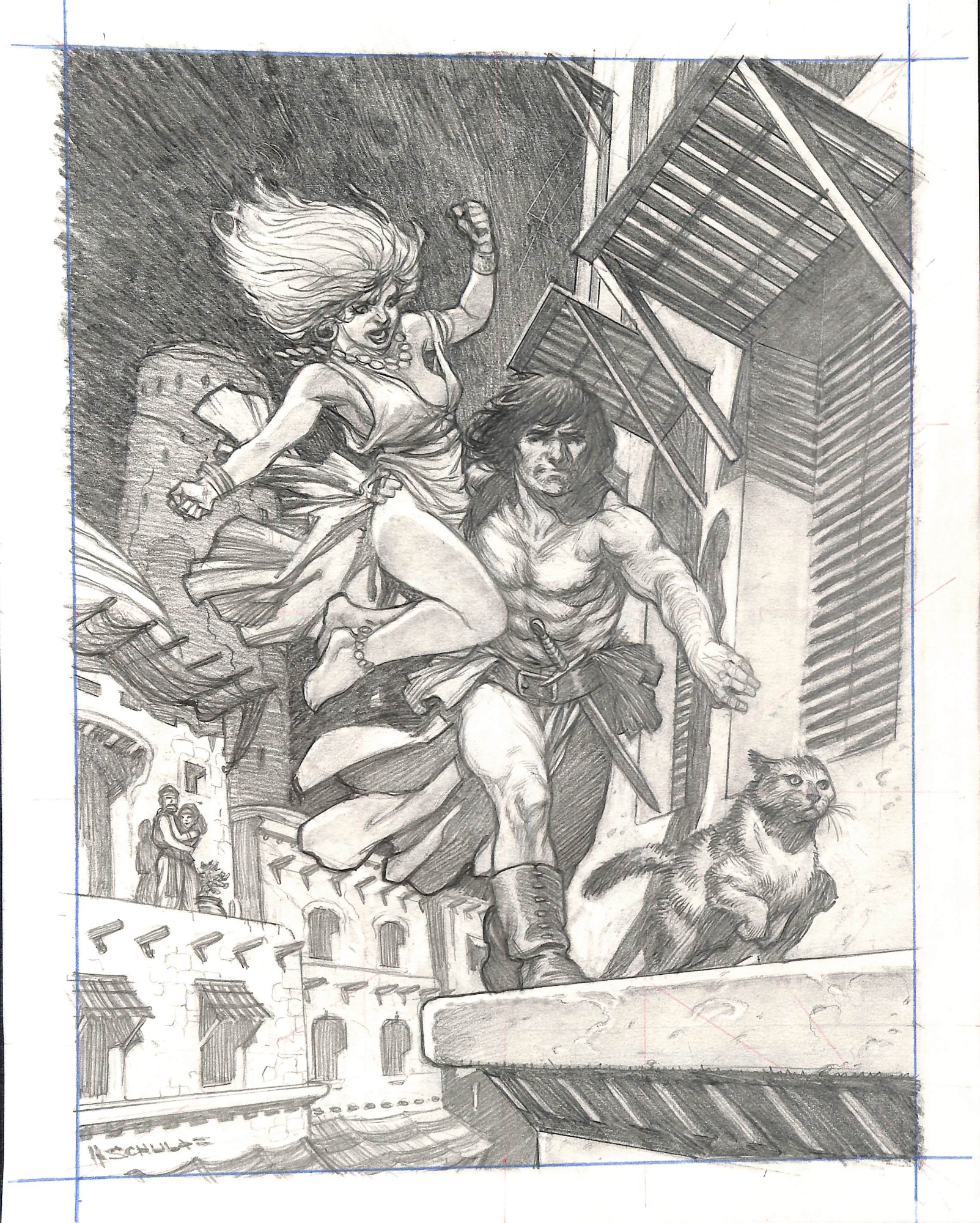 Conan Rogues in the House Chapter 3 Header, in Peter P's Mark Schultz Comic  Art Gallery Room