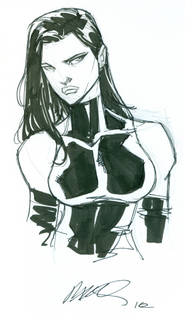 Psylocke by Humberto Ramos, in Rob Galloway's 2010 Sketches Comic Art ...