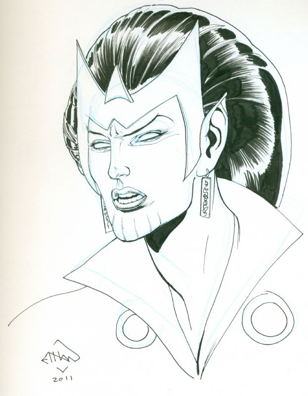 Lyja By Ethan Van Sciver, In Rob Galloway's 2011 Sketches Comic Art 