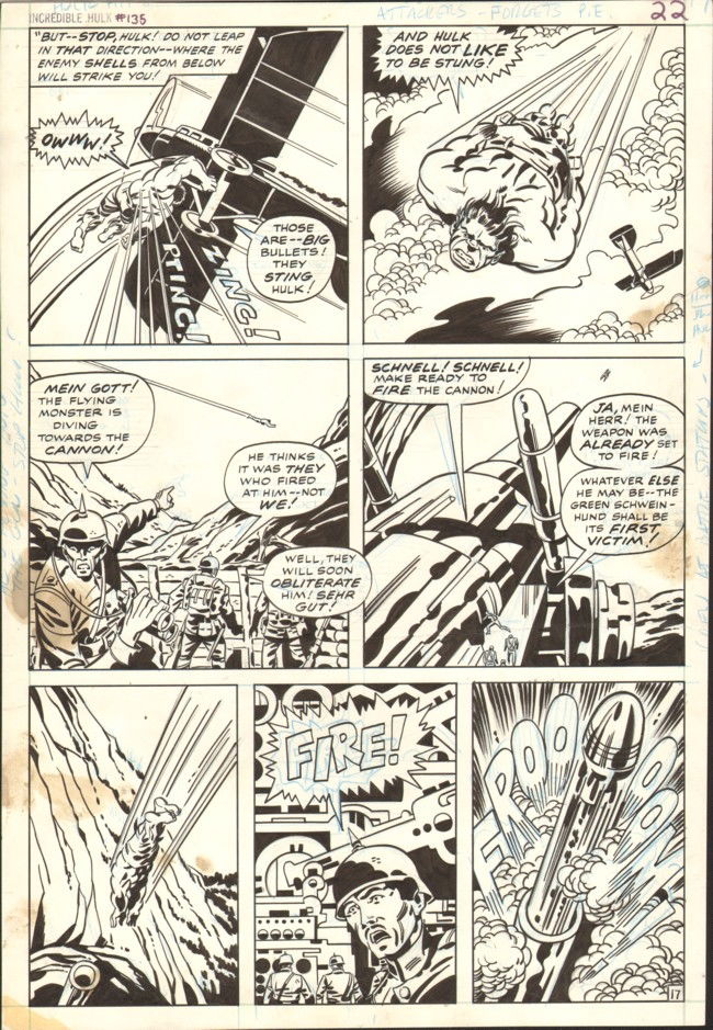 Hulk 135, page 17, in Lee Benaka's COMPLETE Incredible Hulk 135 (Herb ...