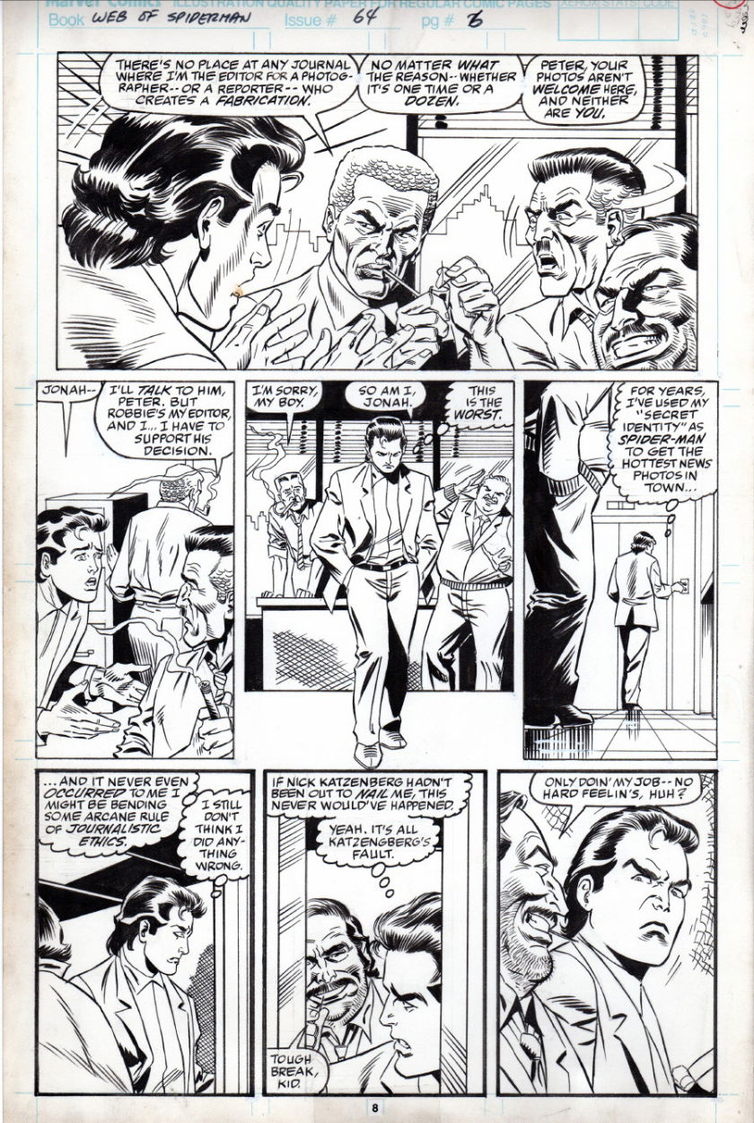 Web of Spider-Man 64, page 8, in Lee Benaka's Web of Spider-Man 64 (Alex  Saviuk & Keith Williams) Comic Art Gallery Room