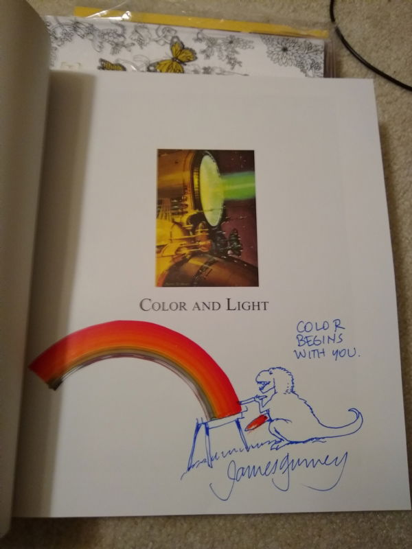 James Gurney Color and Light insider rainbow sketch, in Tim F's