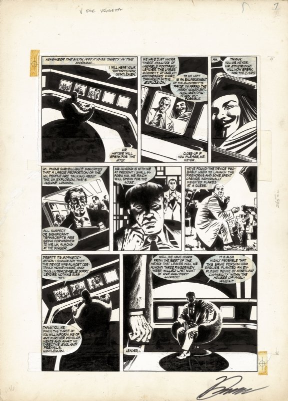 David LLOYD - V FOR VENDETTA – TOME 1, in Artcurial Auction House's  ARTCURIAL - COMIC BOOKS AUCTION - November 21st, 2015 Comic Art Gallery Room