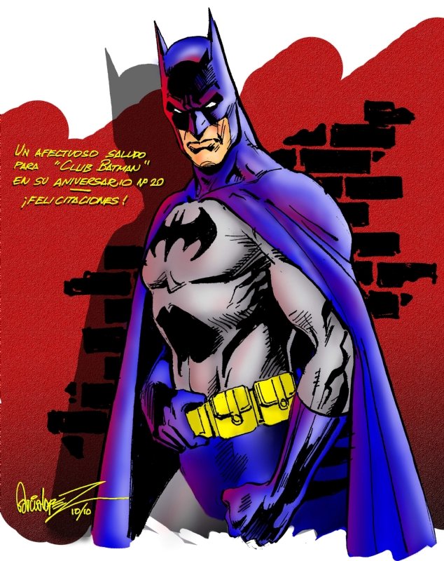 Batman Pencils and Inks by Jose Luis Garcia-Lopez Color by Nik Poliwko, in  Club Batman's CLUB BATMAN Comic Art Gallery Room