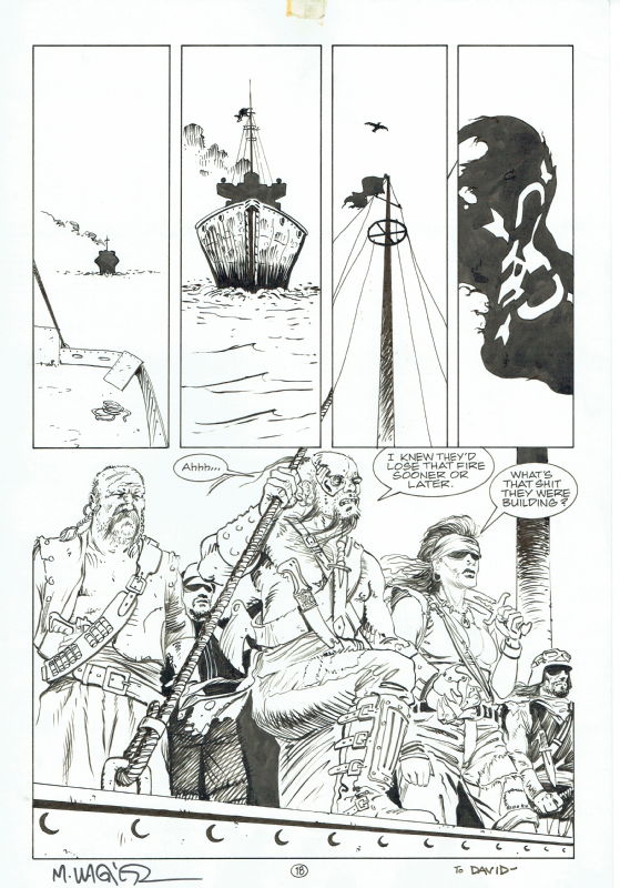 Grendel: War Child [issue 4, Page 18], In David Price's Original Art 