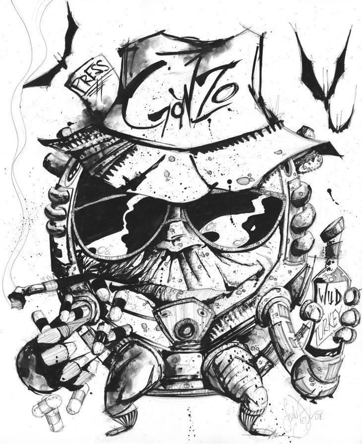 Hunter S. Thompson Gonzo MODOK - Sean Dietrich, in Kasra Ghanbari's ...