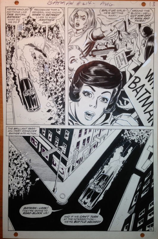 Batman #214 p. 11, in Frank Giella's BATMAN Comic Art Gallery Room