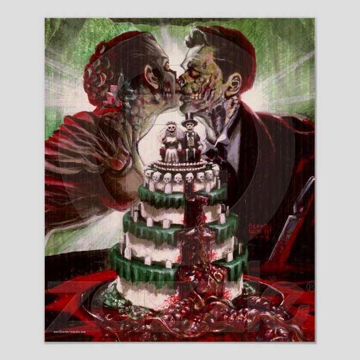 1449 – Zombie Wedding – Wedding Cakes | Fresh Bakery | Pastry Palace Las  Vegas