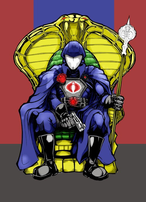 cobra commander sticker