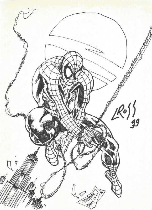 Luke Ross Spider-Man Sketch, in Christopher Grissom's Spider-Man Comic ...