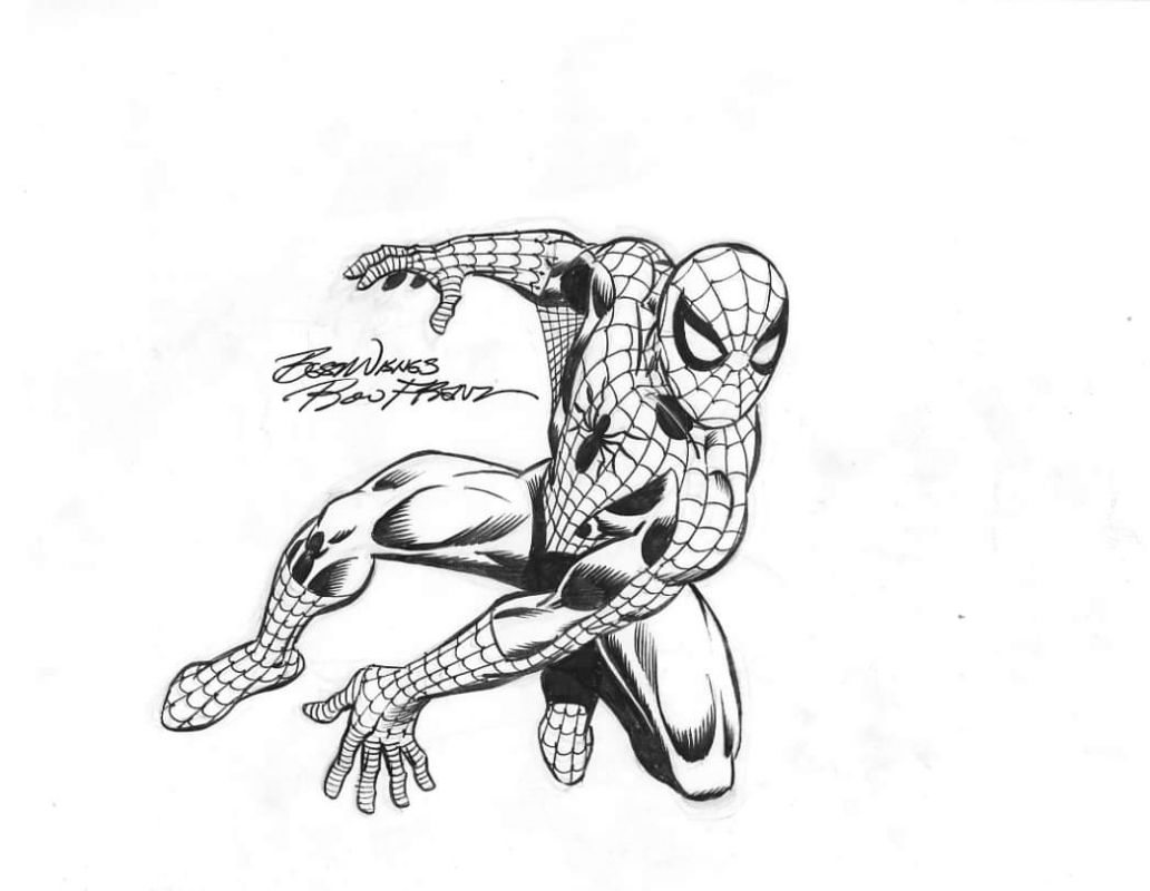 Ron Frenz Spider-Man Warm-Up, in Christopher Grissom's Spider-Man Comic ...