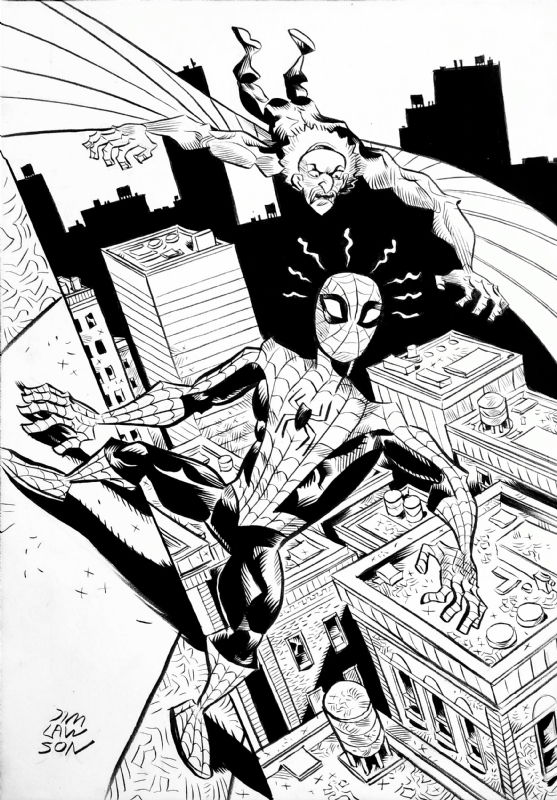 Jim Lawson Spider-Man and Vulture Commission, in Christopher Grissom's ...