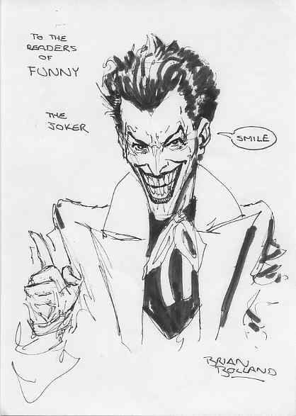 Joker In Black Adler S Bolland Brian Comic Art Gallery Room