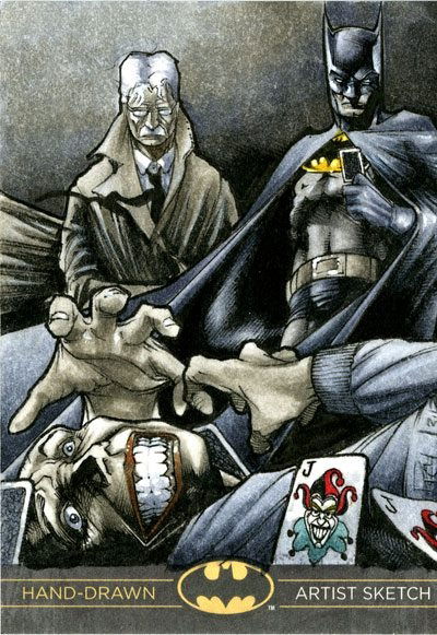 Batman: The Legend artist proof sketch card Richard Cox, in Brian Jones's  Batman art Comic Art Gallery Room